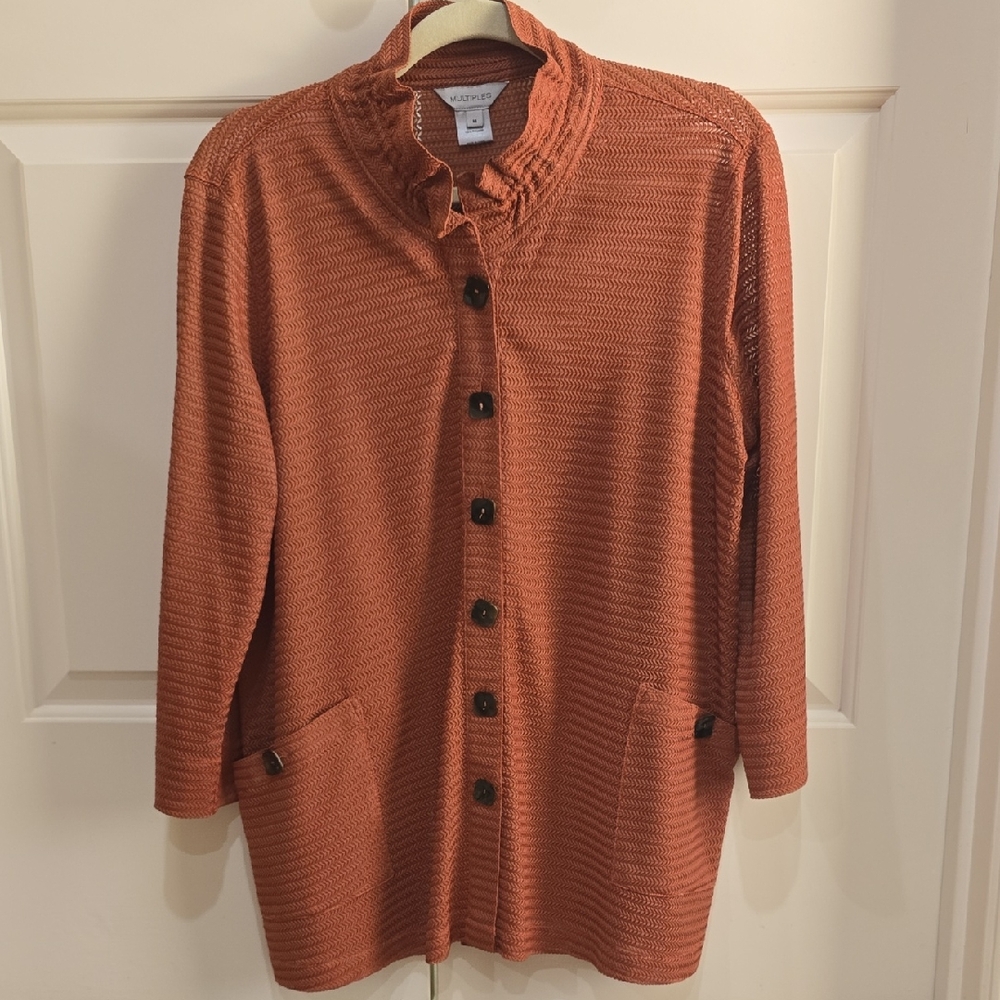 Multiples Terracotta Textured Top